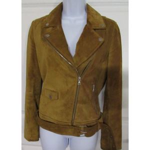 UGG Australia Brown Suede Moto Jacket - Women's Size S